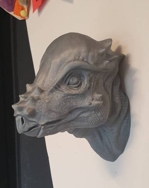Pachycephalosaurus Wall Art - Dinosaur Mount 3D Printed - image 1