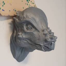 Pachycephalosaurus Wall Art - Dinosaur Mount 3D Printed - thumbnail 3