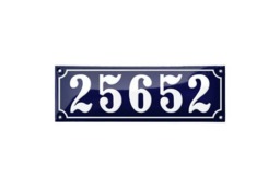 "Custom Enamel House Number, 8 1/4"" X 2 3/4" - thumbnail 1