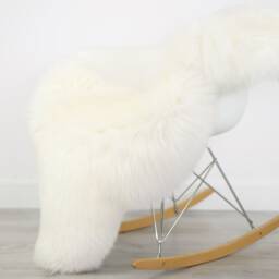 Real, Natural, Genuine Creamy White Sheepskin Rug Scandinavian Design Perfect For A Baby Room - thumbnail 3