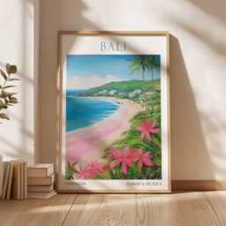 Bali Poster, Indonesia Wall Art, Tropical Paradise Print, Beach Southeast Asia Travel Decor - thumbnail 2
