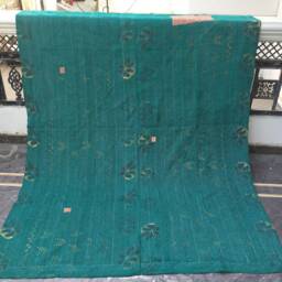 Handmade Reversible Cotton Kantha Quilt Vintage Indian Sari Bohemian Throw - thumbnail 4