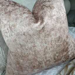 Designer Pink Cushion Cover, Marble Design Pillow Luxury Pittura Clarke & Fabric, Double Sided Cover - thumbnail 3
