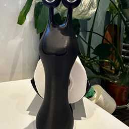 Funny Snail Toilet Paper Holder 3D Printed Whimsical Bathroom Decor - thumbnail 3