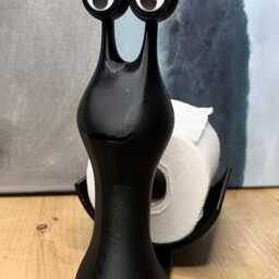 Funny Snail Toilet Paper Holder 3D Printed Whimsical Bathroom Decor - thumbnail 2