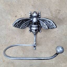 Bee Toilet Paper Holder, Tp Tissue Nature, Wall Hook, Queen Decor, Bathroom Bath Fixture, Hardware, Honey - thumbnail 4