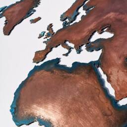 Wall Map Large Copper, Metal World Map, Copper Art, Home Decor Handmade, Patina Decoration, Design, Anniversary Gift - thumbnail 2