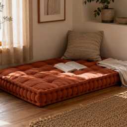 Window Seat Cushion - Floor Pillow Bench - thumbnail 4