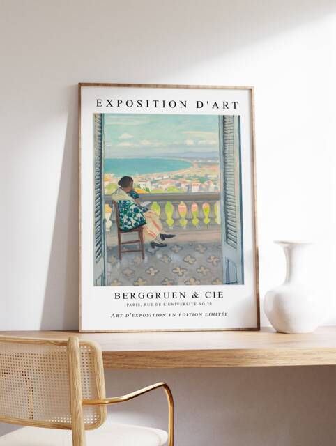 Albert Marquet Exhibition Poster, Madame Reading, French Expressionist Print, Fauvist Wall Art, Gift, A1/A2/A2/A3 - image 1