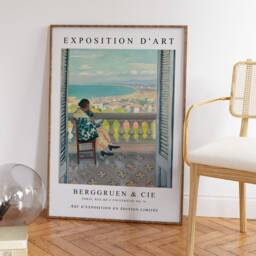 Albert Marquet Exhibition Poster, Madame Reading, French Expressionist Print, Fauvist Wall Art, Gift, A1/A2/A2/A3 - thumbnail 3