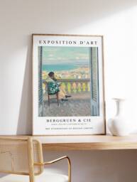 Albert Marquet Exhibition Poster, Madame Reading, French Expressionist Print, Fauvist Wall Art, Gift, A1/A2/A2/A3 - thumbnail 1