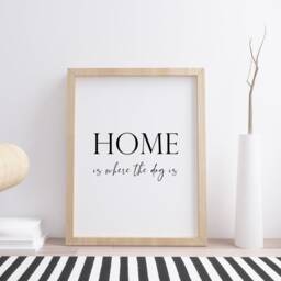 Home Is Where The Dog Print - Gift For Lover Quote New Pet Poster Wall Art D??cor Unframed - thumbnail 4