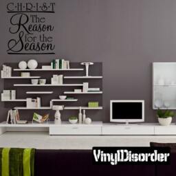 Christ The Reason For The Season - Vinyl Wall Decal Quotes Sticker Hd026Et - thumbnail 1
