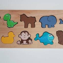 Girls Puzzle Name Bench, Wood Kids Bench Name, Maple Personalized Toddler Wooden, Custom Gift For Christmas - thumbnail 3