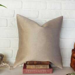 Gold Fine-Line Linen Pillow Cover, 3-Panel Vertical, Housewarming Gift - thumbnail 4