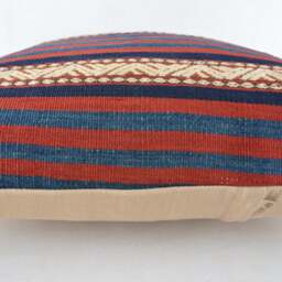 Kilim Pillow, Wool Kilim Pillow From Sarkoy 50x50 cm, 20x20 - thumbnail 3
