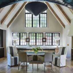 Large Plaster & Bronze Conicle Chandelier Pendant Light - thumbnail 2
