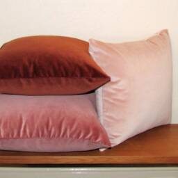 Made To Order Rosewater Pink Luxury Velvet Cushion Cover - thumbnail 3
