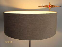 Floor Lamp Made Of Natural Linen Cora Floor Brown - thumbnail 3