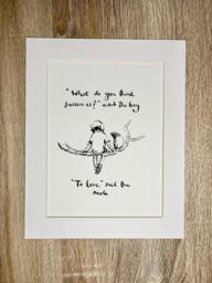Charlie Mackesy Mounted Print - The Boy, Mole, Fox & Horse Book Page Art - thumbnail 1
