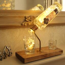 Lakes Bottle Light - 70Cl. Unique Lamp & Whisky Lover Gift For The Home - thumbnail 2