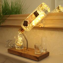 Lakes Bottle Light - 70Cl. Unique Lamp & Whisky Lover Gift For The Home - thumbnail 3