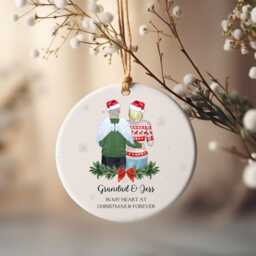 Personalised Grandad Memorial Bauble, Custom Keepsake, Christmas Xmas Gift, Bauble - thumbnail 1
