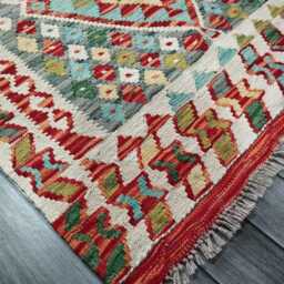 Heritage Tribal, Handmade Artisan Afghan Turkish Scandinavian Navajo Bohemian Flatweave Wool Multicolour Kilim Rug 152x99 cm - thumbnail 2