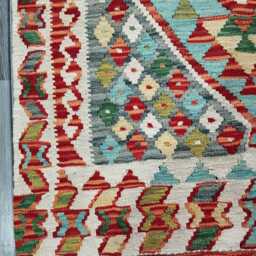 Heritage Tribal, Handmade Artisan Afghan Turkish Scandinavian Navajo Bohemian Flatweave Wool Multicolour Kilim Rug 152x99 cm - thumbnail 4