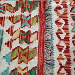 Heritage Tribal, Handmade Artisan Afghan Turkish Scandinavian Navajo Bohemian Flatweave Wool Multicolour Kilim Rug 152x99 cm - thumbnail 3