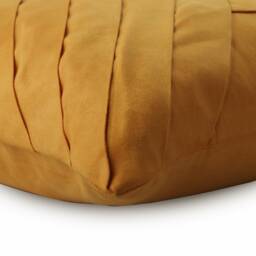 "Decorative Pintucks, Textured, Striped Mustard Yellow Pillow Case 24""x24""/26""x26" - thumbnail 2