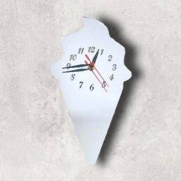 Ice Cream Acrylic Clock - Many Colours Available - Bespoke Shapes & Sizes Made - thumbnail 2