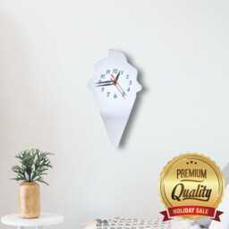 Ice Cream Acrylic Clock - Many Colours Available - Bespoke Shapes & Sizes Made