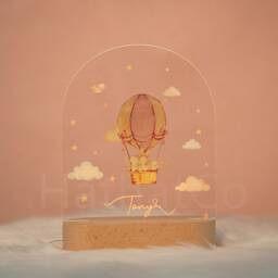 Custom Name Nursery Night Light Personalized Baby Room Decor - thumbnail 2