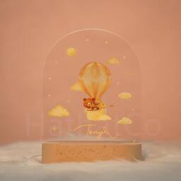 Custom Name Nursery Night Light Personalized Baby Room Decor - thumbnail 3