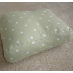 Tempur Original Travel Pillow Cover Only Small Neck Orthopaedic Cervical Case Cushion Polka Dots Green White 25x31cm Pillowcase Spots Dot - thumbnail 1