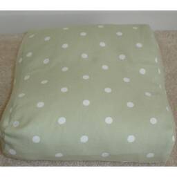 Tempur Original Travel Pillow Cover Only Small Neck Orthopaedic Cervical Case Cushion Polka Dots Green White 25x31cm Pillowcase Spots Dot - thumbnail 2
