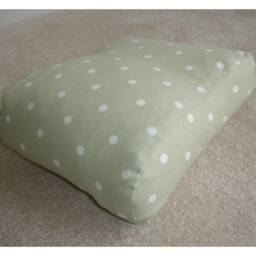 Tempur Original Travel Pillow Cover Only Small Neck Orthopaedic Cervical Case Cushion Polka Dots Green White 25x31cm Pillowcase Spots Dot - thumbnail 3
