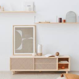 Solid Wood Tv Cabinet, Multimedia Console - Mora - thumbnail 1