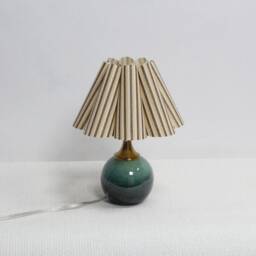 Handmade Scallop Khaki Stripes Table Lamp-90# - thumbnail 3