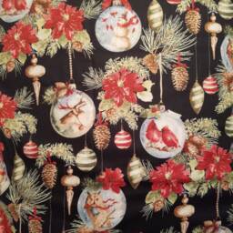 Christmas Ornament With Black Background Standard/Queen Pillowcase - thumbnail 2