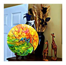 Hand Painted Bluebird Metal Wall Art, 14 - thumbnail 1