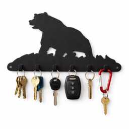 Walking Black Bear Leash Key Holder - [4500007] - thumbnail 2