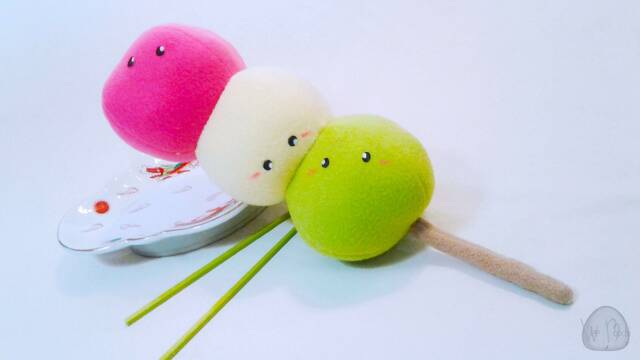 Novelty Pillow, Dango Plushie-Kawaii Dongo Plush-Food-Food Plushie-Foodies-Gifts-Japanese-Japan-stuffies-stuffed Food-Cute-Kawaii - image 1