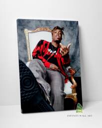 Juice Wrld - Canvas Print Wall Art Music Decor Picture Ready To Hang -C538 - thumbnail 1