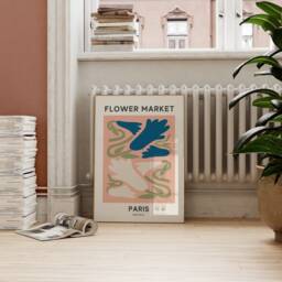 Flower Market Print Poster, Print, Aesthetic Floral Paris Wall Art Home Decor, Poster - thumbnail 2