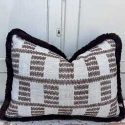 Cushions Made in Fermoie Cove Linen Luxury Designer Decorative Rust Neutral Cushion Pillow Throw Cover - thumbnail 3