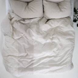 striped & Checked Linen Bedding Set Handmade Flax Duvet Cover - thumbnail 2