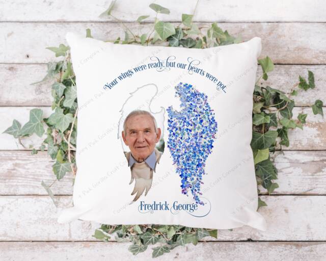 Remembrance Cushion, Memorial Gift For Loss, in Memory, Keepsake, Photo Gift, Personalised Memory Gift - image 1