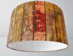 Shabby Chic Lampshade - Brown - thumbnail 1